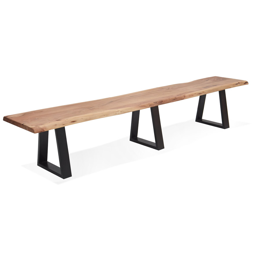 Banc d'intérieur en bois naturel et métal – Mori Bench - Kokoon Design