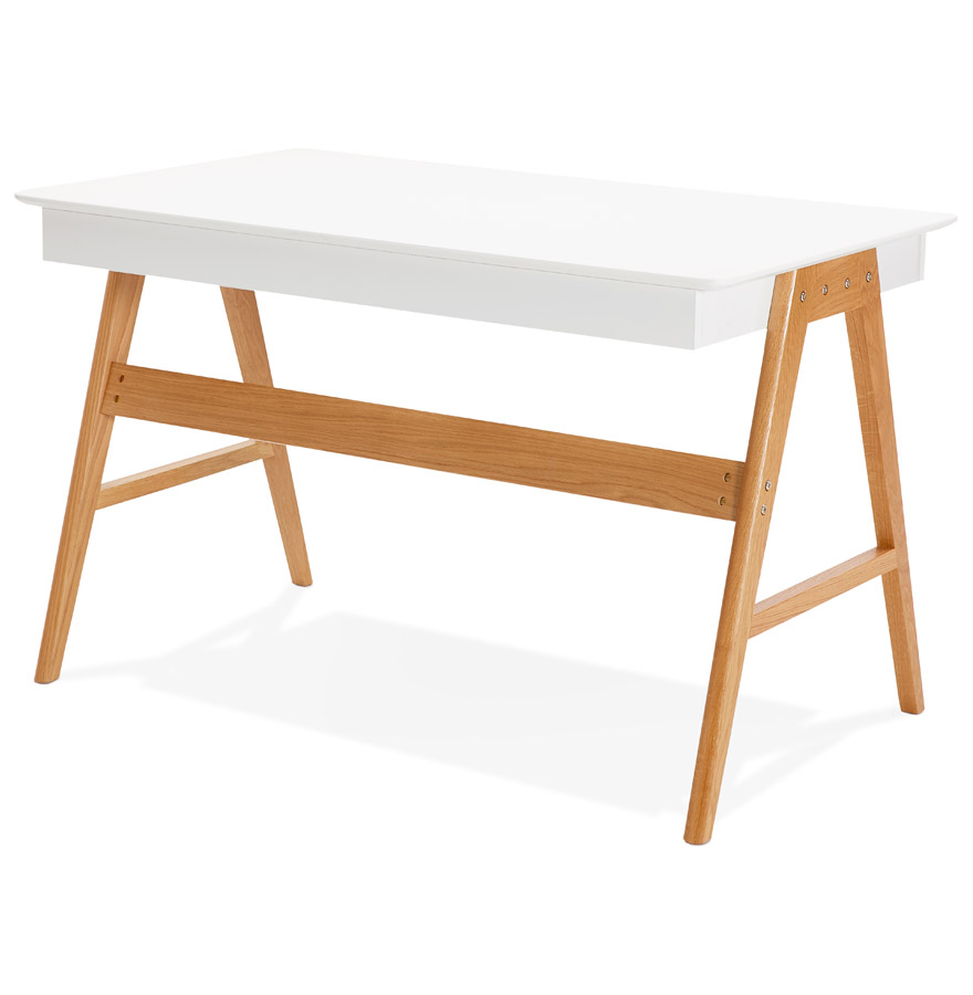 Bureau style scandinave en bois Treto – 70 x 120 cm - Kokoon Design